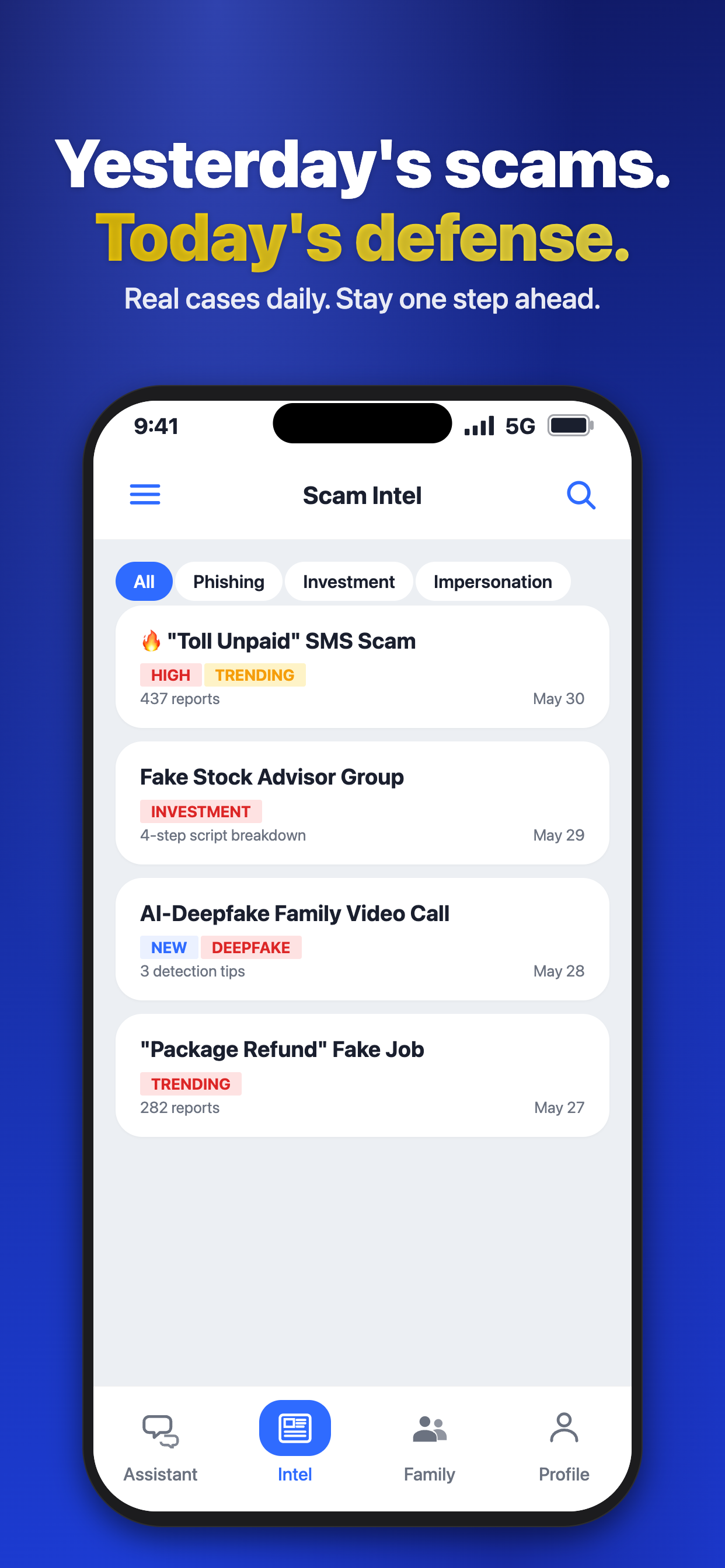 Scam intel library